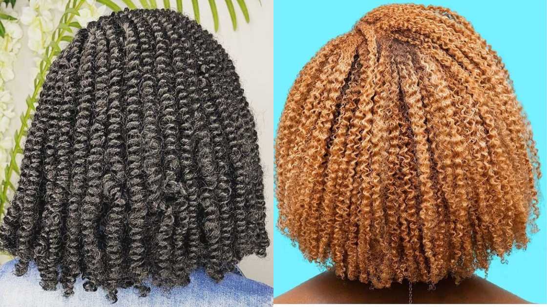 Women in Black and blonde curly kinky Women in Black and blonde curly kinky