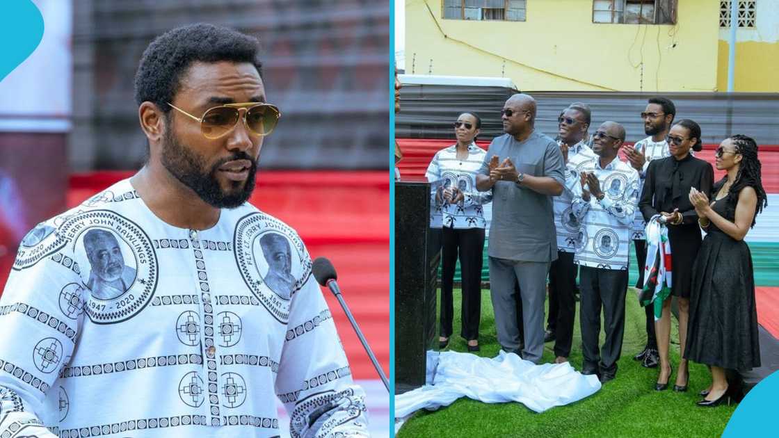 Kimathi Rawlings, Other Siblings Make Rare Public Appearance Together to Unveil Special Monument