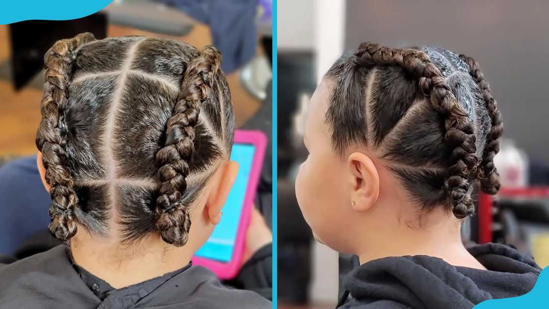 Double Dutch softball braids Double Dutch softball braids