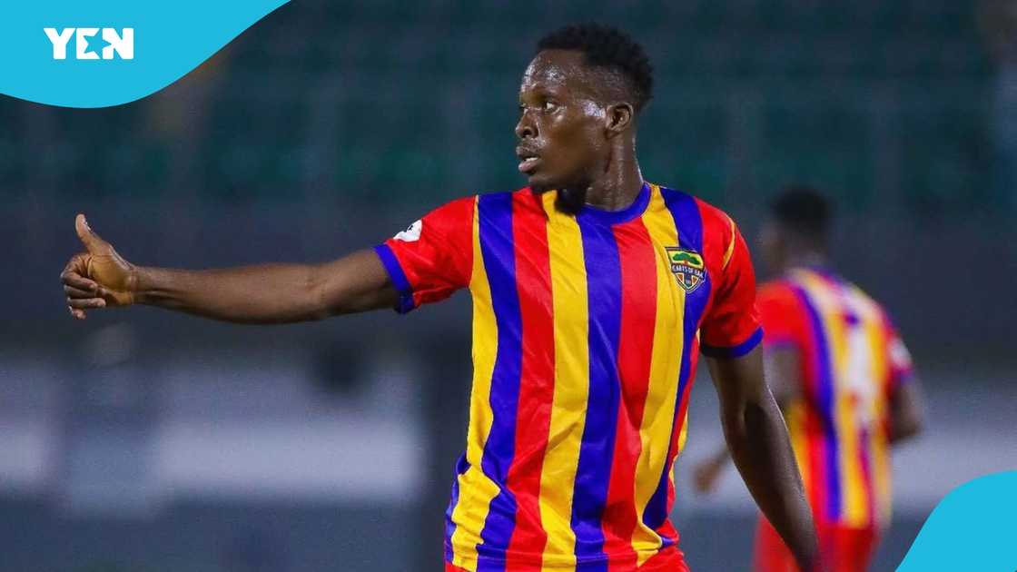 Hamza Issah scored the cushioning goal as Hearts of Oak beat Young Apostles in the Ghana Premier League. Hamza Issah scored the cushioning goal as Hearts of Oak beat Young Apostles in the Ghana Premier League.