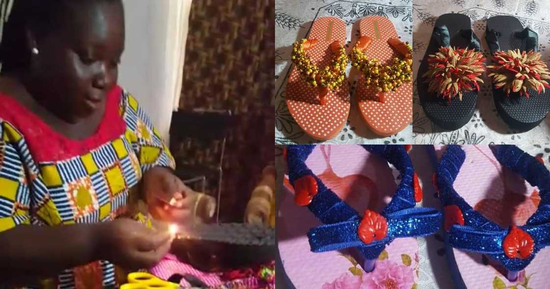 Sarah Obeng Amoako: Meet lady Living with Autism who Makes Beautiful Slippers Sarah Obeng Amoako: Meet lady Living with Autism who Makes Beautiful Slippers