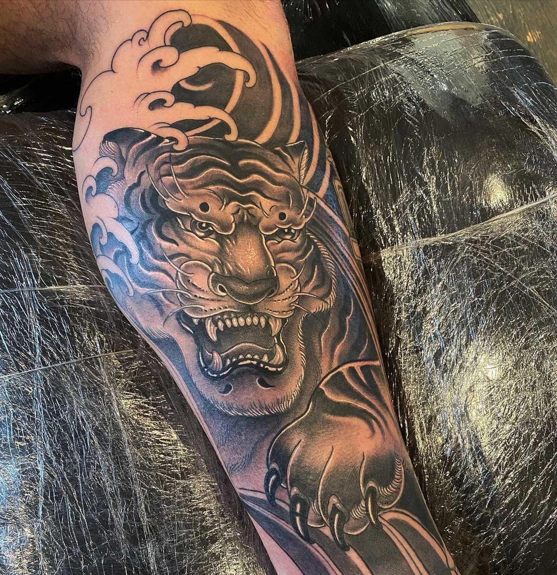 Japanese tiger tattoo