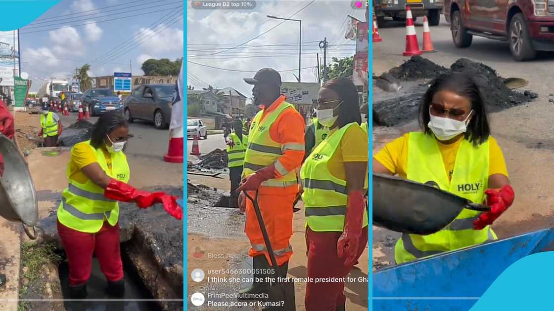 Nana Ama McBrown, Ghanaian actress, Buzstop Boys, Accra, streets, celebrities, sanitation