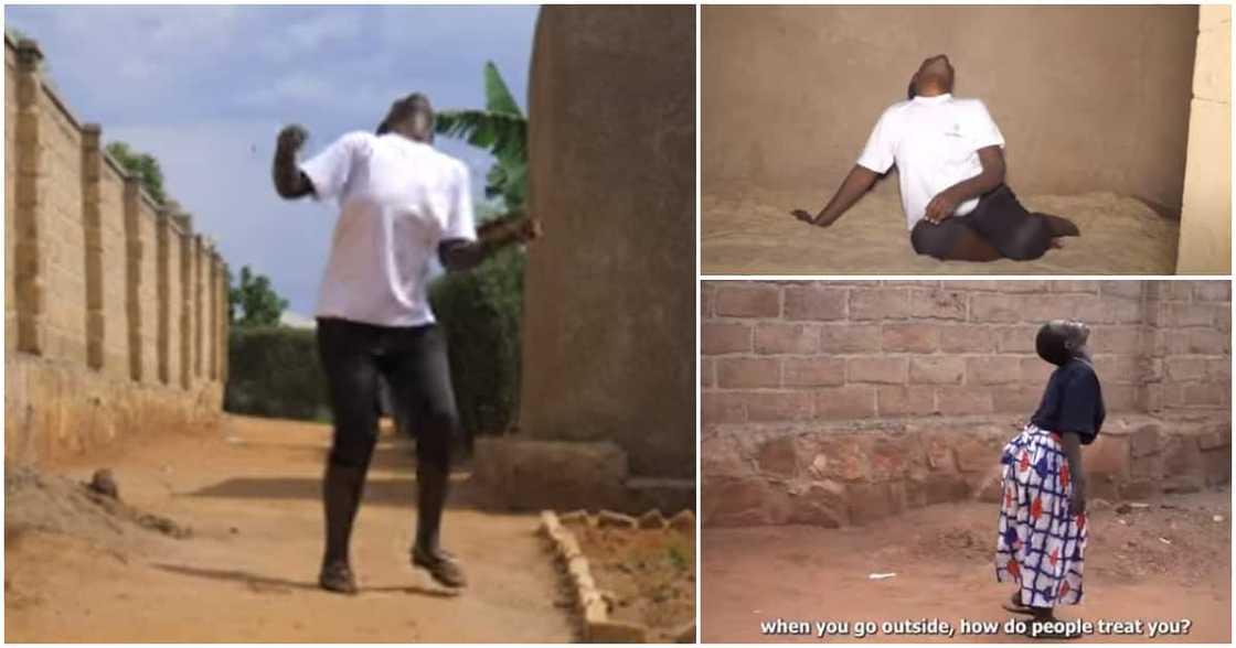 Emma Mujawayezu, sees the world upside down, dumped by finace, needs help, bent neck, lady with bent neck Emma Mujawayezu, sees the world upside down, dumped by finace, needs help, bent neck, lady with bent neck