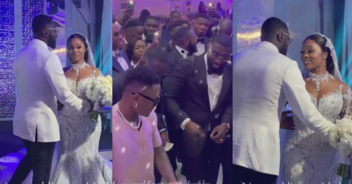 Kelvynboy performs at white wedding of Kojo Jones