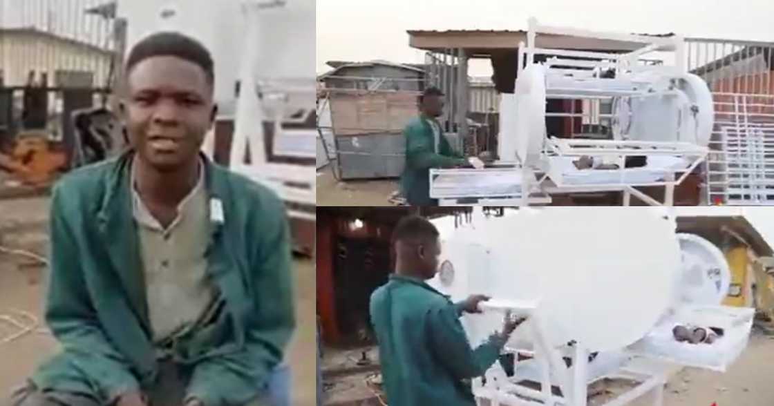 Young man invents neonatal bed Young man invents neonatal bed