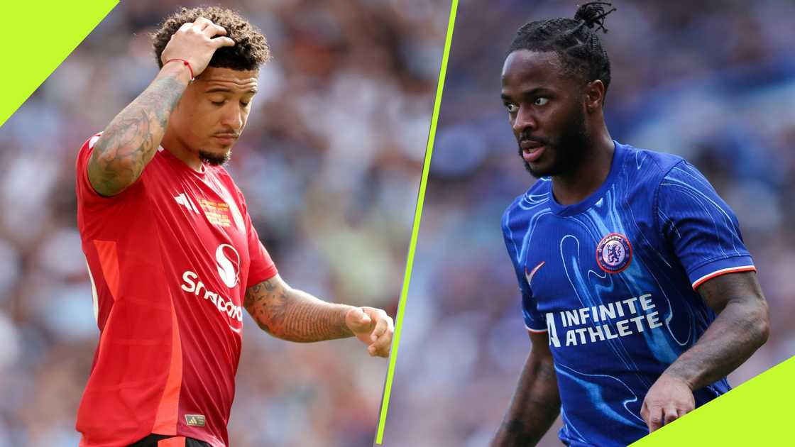 Chelsea are looking to entice Manchester United with a swap deal involving Raheem Sterling and Jadon Sancho.