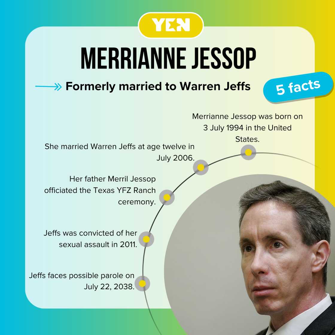 Facts about Merrianne Jessop, Warren Jeffs’ youngest wife Facts about Merrianne Jessop, Warren Jeffs’ youngest wife