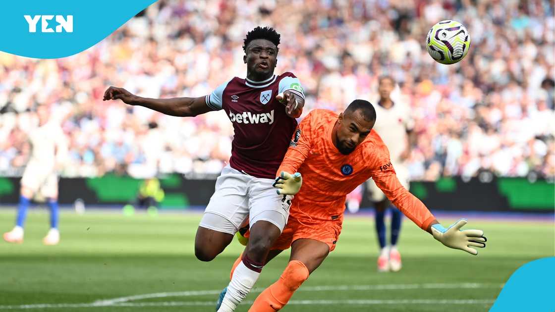 Mohammed Kudus, Chelsea, Robert Sanchez, West Ham United. Mohammed Kudus, Chelsea, Robert Sanchez, West Ham United.