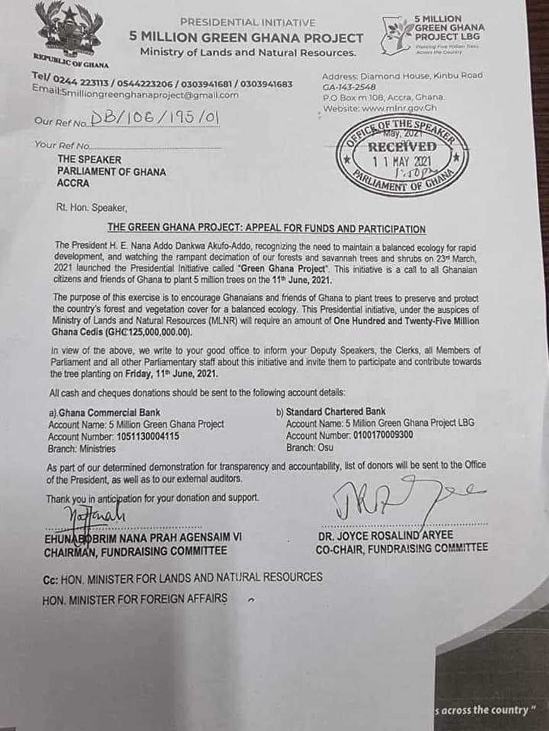 Akufo-Addo's 5 million trees Green Ghana project will require GH₵125 million Akufo-Addo's 5 million trees Green Ghana project will require GH₵125 million