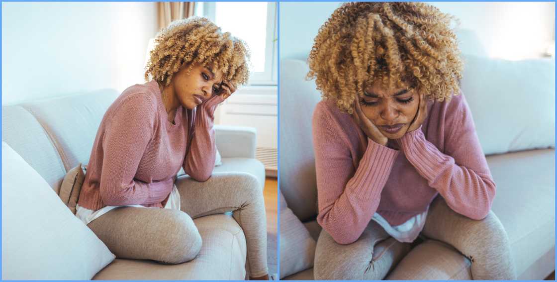 Photo of a sad lady Photo of a sad lady