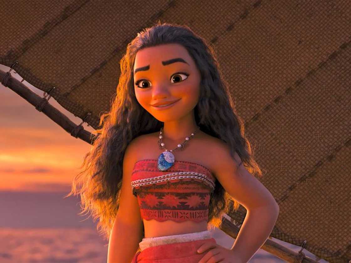 Moana poses for a photo