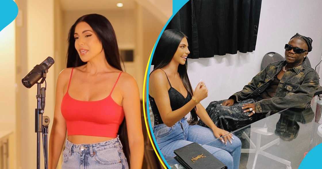 Stonebwoy and Chrissy Spratt in photos Stonebwoy and Chrissy Spratt in photos