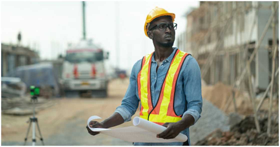 An estate developer at work An estate developer at work