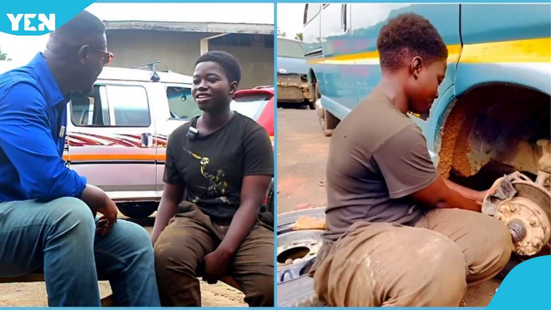 Young female mechanic in Ghana, women working in male-dominated field