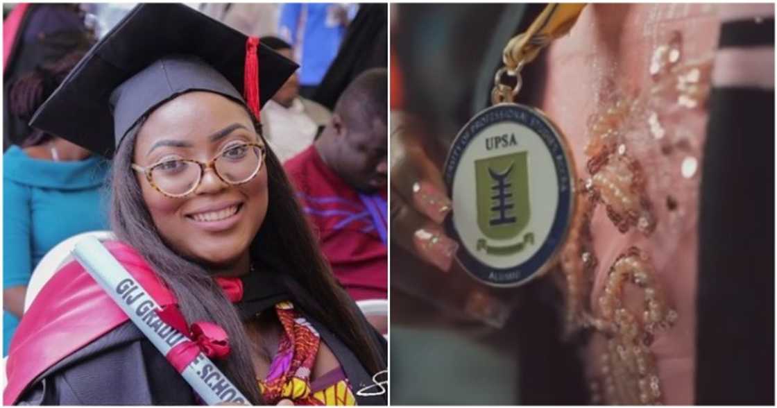 AJ Akuoko-Sarpong graduates with her second master's. AJ Akuoko-Sarpong graduates with her second master's.