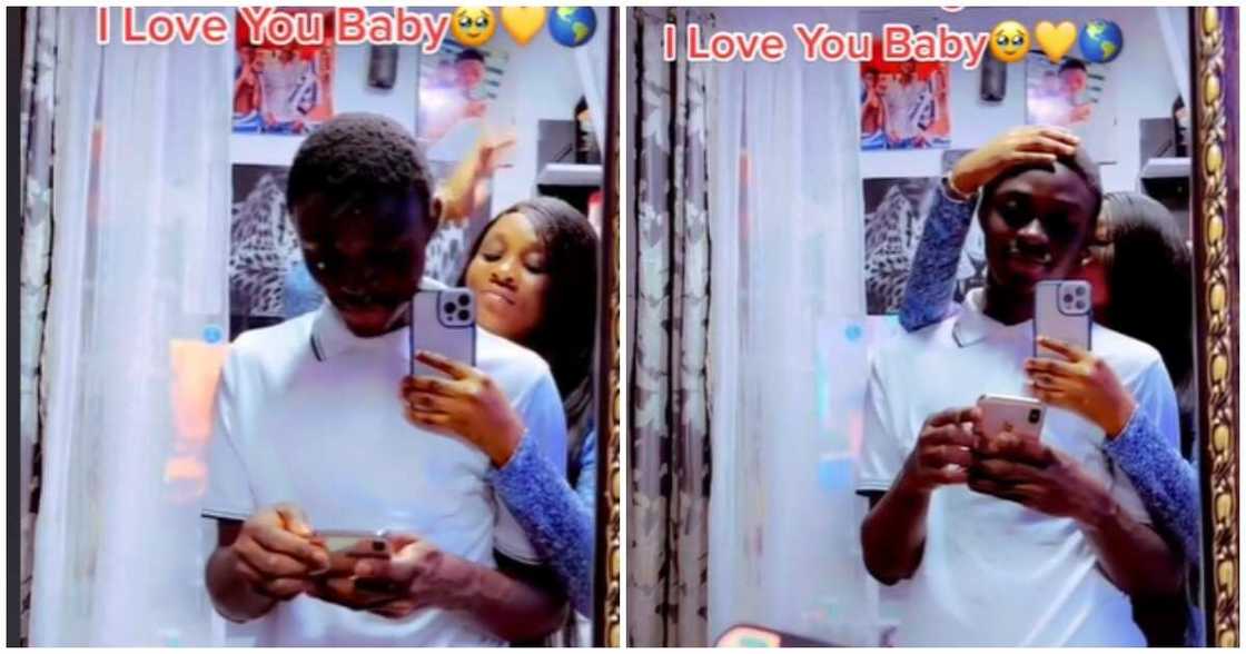 Lady flaunts new iPhone her guy bought for her Lady flaunts new iPhone her guy bought for her