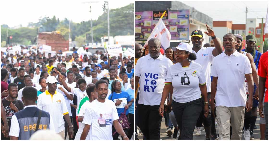 Thousands joined the health walk on March 4, 2023. Thousands joined the health walk on March 4, 2023.