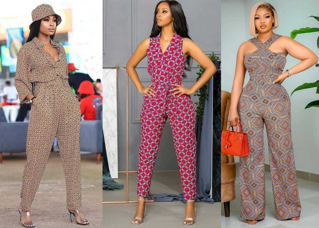 Ladies donning Ankara jumpsuits Ladies donning Ankara jumpsuits