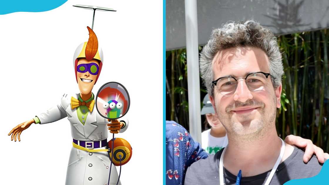 Laszlo Robinson (L) and her voice actor, Ethan Sandler (R). Laszlo Robinson (L) and her voice actor, Ethan Sandler (R).