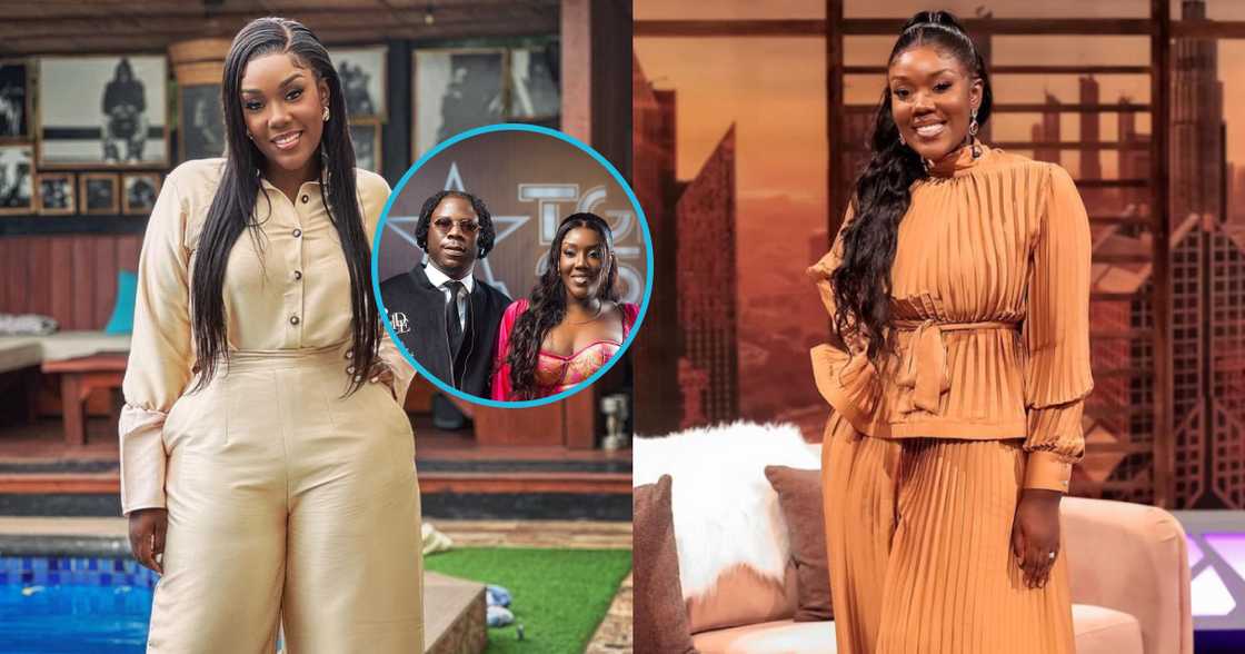 Stonebwoy's wife wins over the internet with her classy pink corset jumpsuit at the TGMAs Industry Mixer event Stonebwoy's wife wins over the internet with her classy pink corset jumpsuit at the TGMAs Industry Mixer event