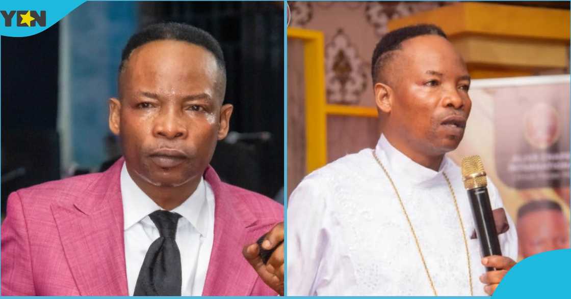 A photo of the founder of Alive Chapel International, Bishop Elisha Salifu Amoako. A photo of the founder of Alive Chapel International, Bishop Elisha Salifu Amoako.