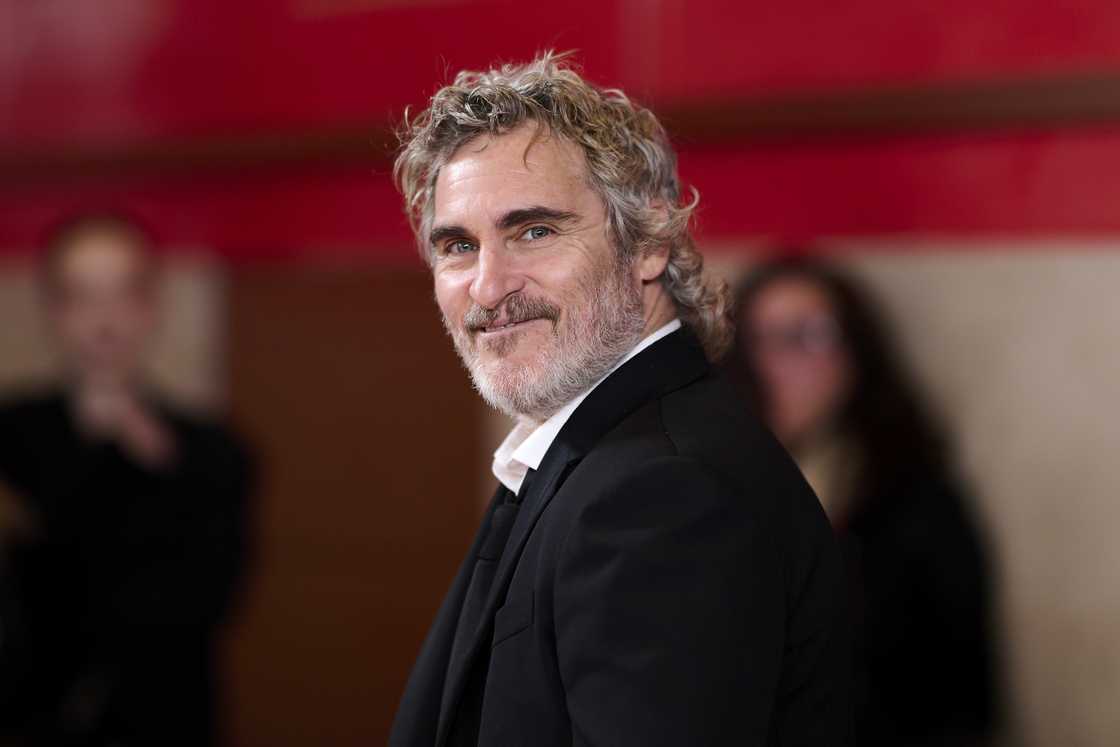 Actor Joaquin Phoenix attends the "Napoleon" premiere at the El Prado Museum in Madrid, Spain