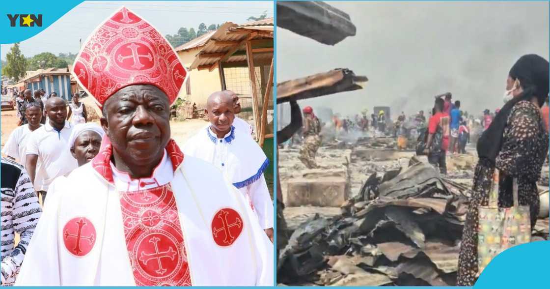 Kantamanto, Fire, Ghana, Traders, Market, Bishop J.Y. Adu Kantamanto, Fire, Ghana, Traders, Market, Bishop J.Y. Adu