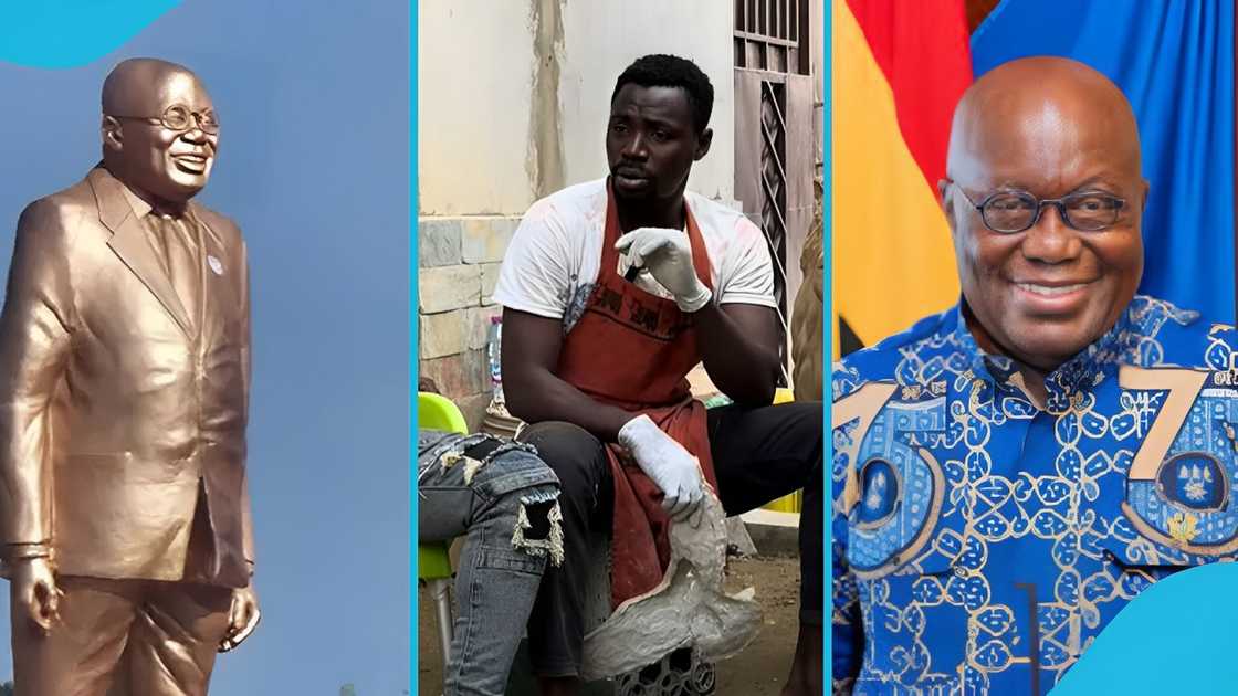 Ghanaian Man, Akufo-Addo Statue, Politician, December 7, Ghana Elections Ghanaian Man, Akufo-Addo Statue, Politician, December 7, Ghana Elections