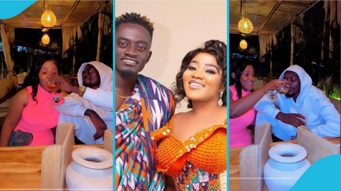 Maame Serwaa, Lil Win, marriage, couple, love, social media, TikTok, romance