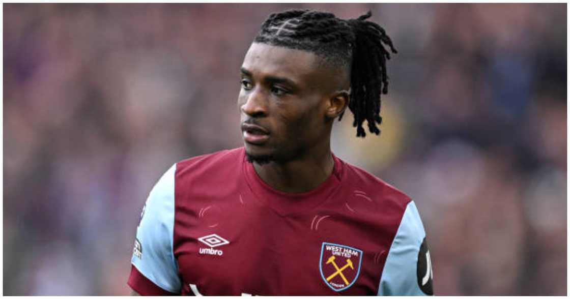 Mohammed Kudus in action for West Ham. Mohammed Kudus in action for West Ham.