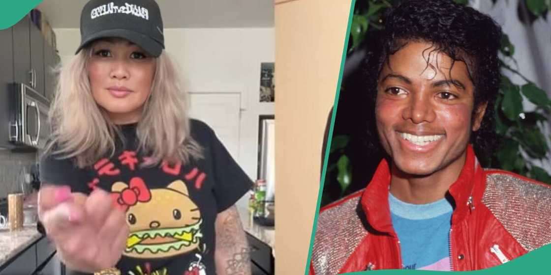 Elderly woman dances like Michael Jackson Elderly woman dances like Michael Jackson