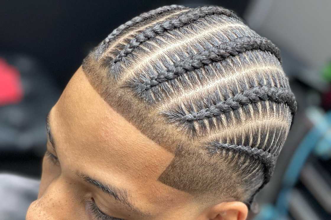 Clean straight back stitch braids Clean straight back stitch braids