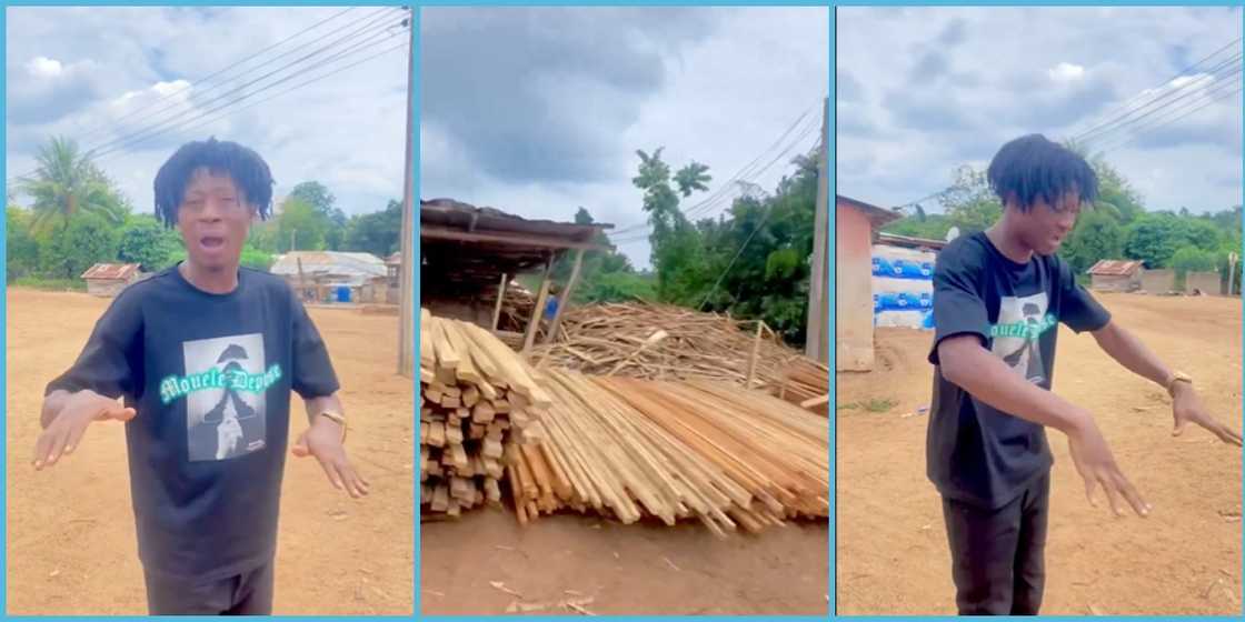 Residents of Betinko in the Ahafo Ano South District express concern as businessman dumps sawdust in the village. Residents of Betinko in the Ahafo Ano South District express concern as businessman dumps sawdust in the village.