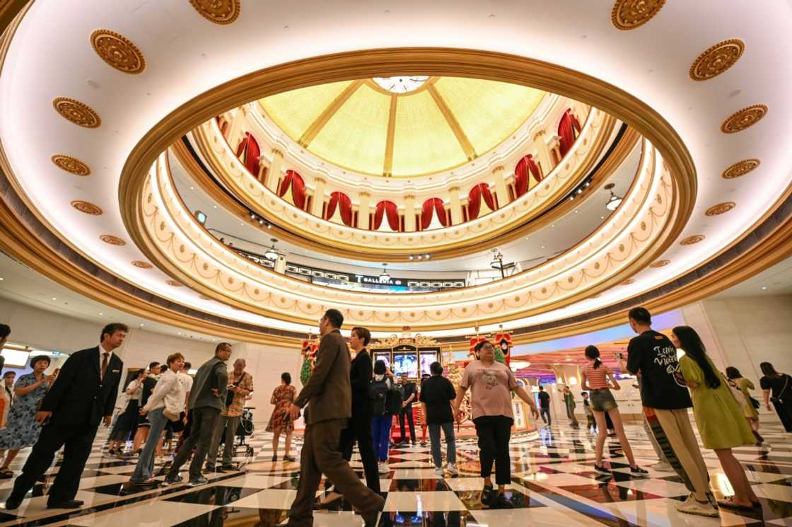 Macau's baccarat and poker tables were teeming once again as millions of Chinese tourists marked 'Golden Week' in October