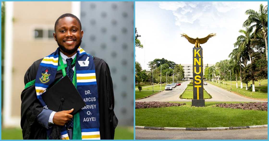 KNUST student with speech defect graduates and school celebrates him