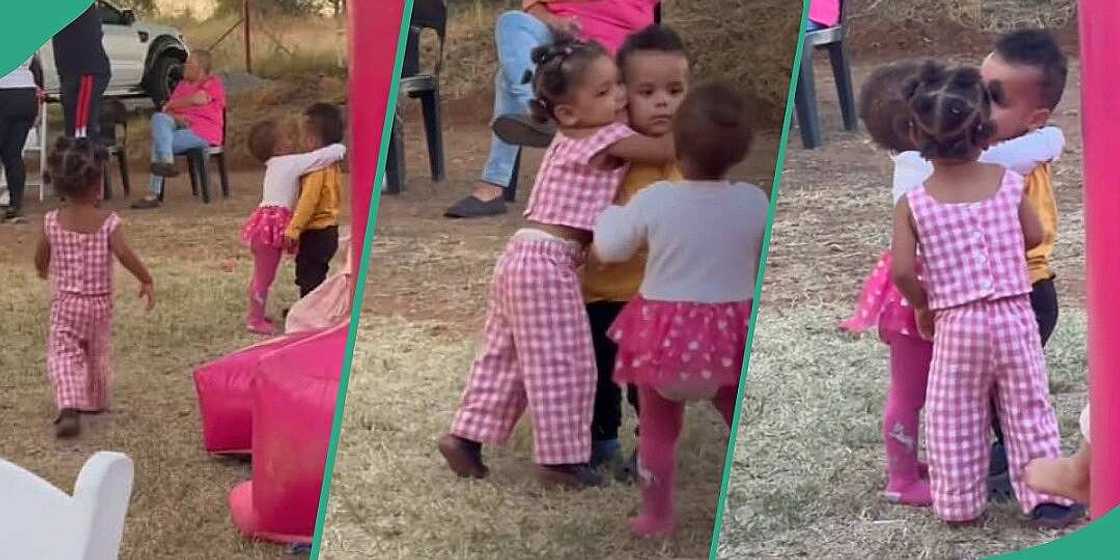 Funny video shows little girls fighting over their cute male friend