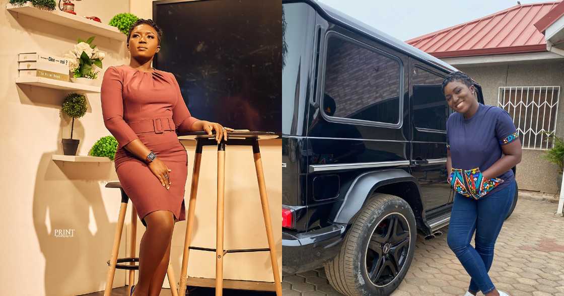 Nanaa Akuaa: TV3 presenter flaunts G-Wagon in beautiful photos