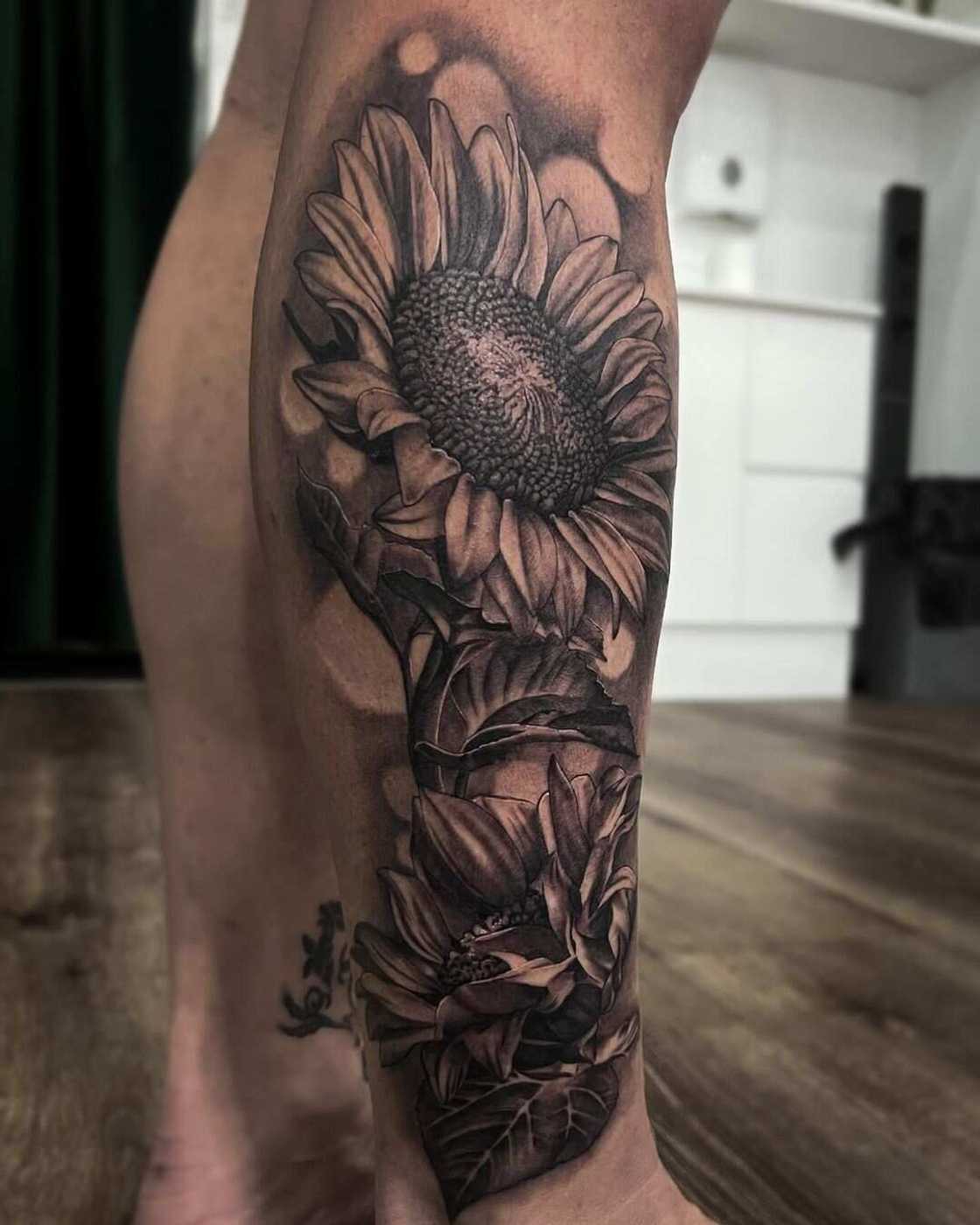 Sunflower tattoo