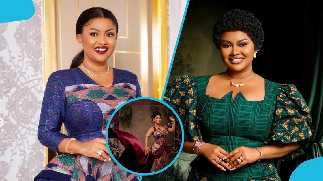 Nana Ama McBrown, Nana Ama McBrown's birthday shoot, Nana Ama McBrown's kente gowns, Nana Ama McBrown's hairstyles, Nana Ama McBrown's makeup looks Nana Ama McBrown, Nana Ama McBrown's birthday shoot, Nana Ama McBrown's kente gowns, Nana Ama McBrown's hairstyles, Nana Ama McBrown's makeup looks