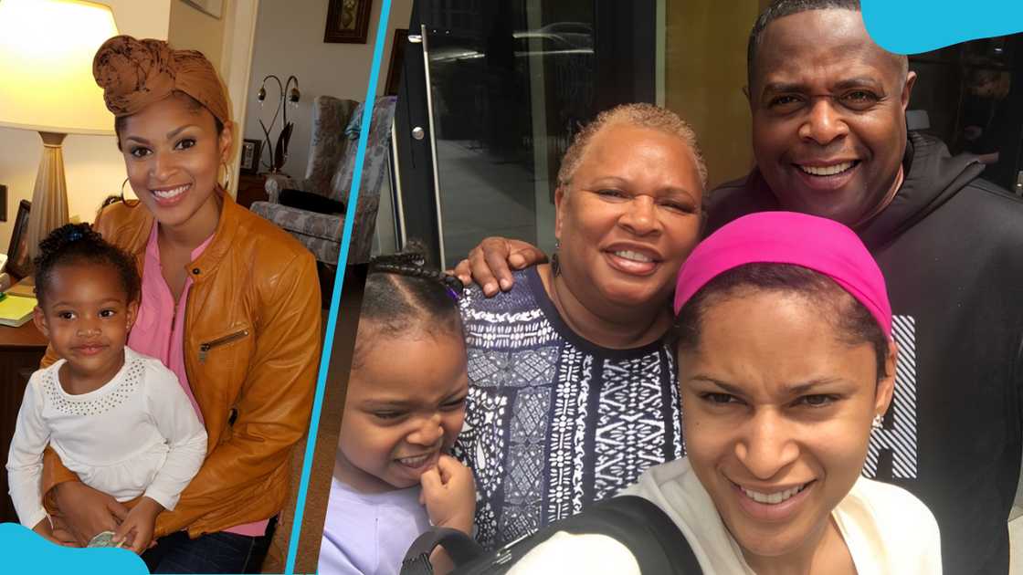 Jericka Duncan with her daughter (L). Jericka with her parents and daughter (R) Jericka Duncan with her daughter (L). Jericka with her parents and daughter (R)