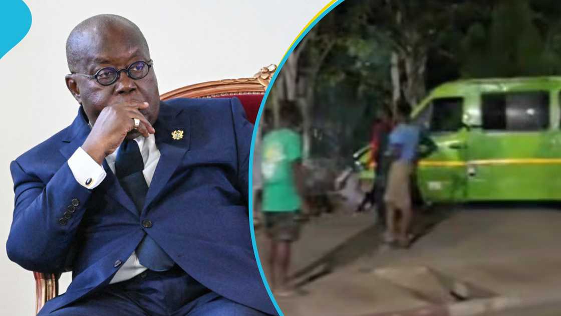 A trotro driver crashed into the fence wall of former President Akufo-Addo’s residence in Nima