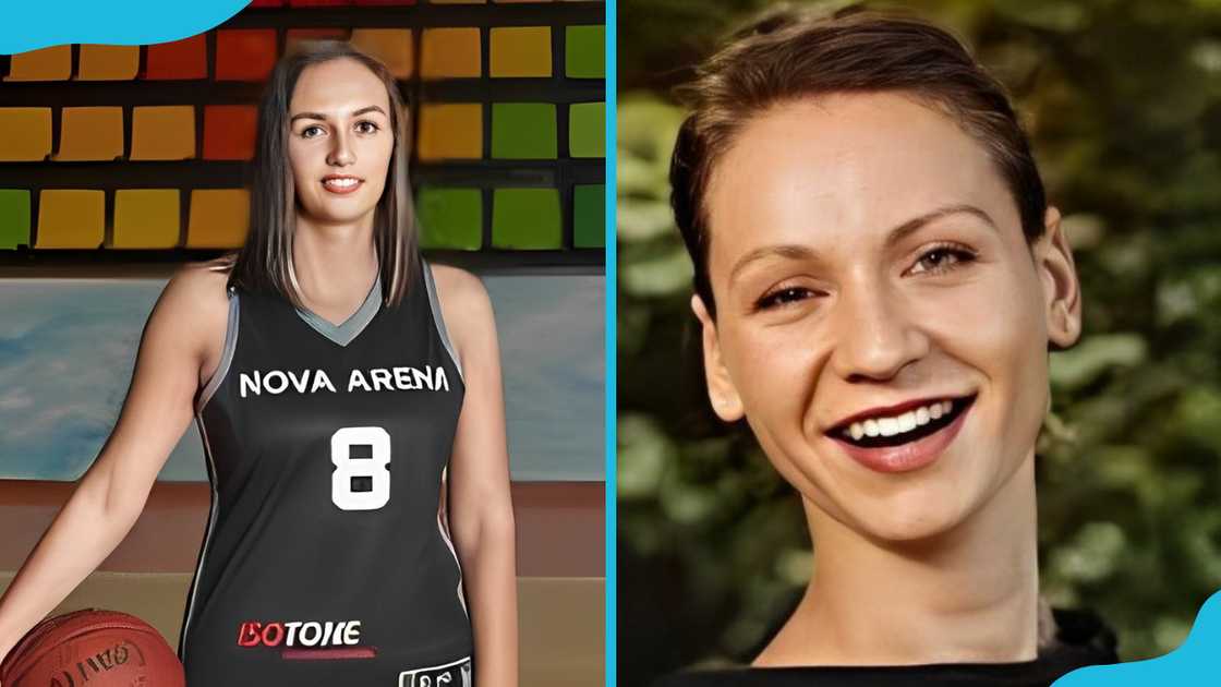 Olga Firsova in uniform, and she is takes a close-up selfie Olga Firsova in uniform, and she is takes a close-up selfie