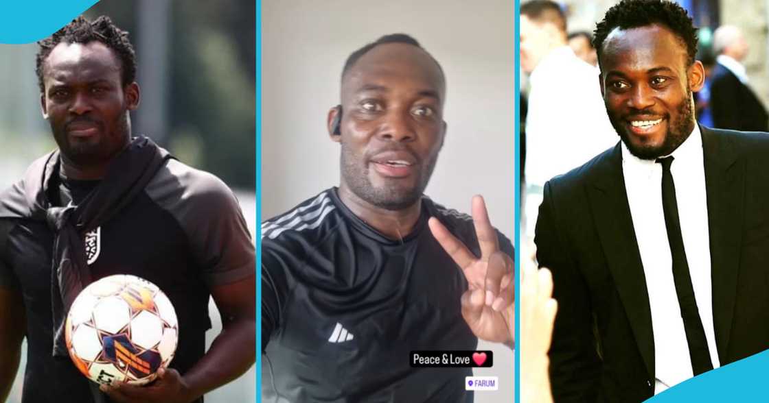 Michael Essien shaves hair and beard in new video Michael Essien shaves hair and beard in new video