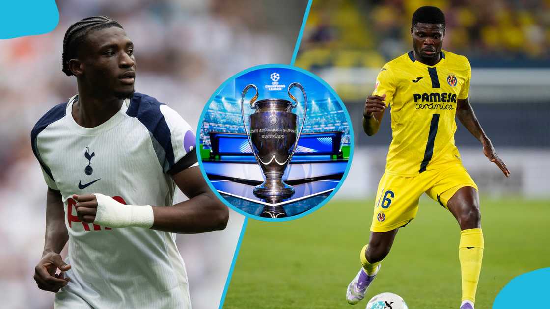 Mohammed Kudus, Thomas Partey, Black Stars, 2025/26 UEFA Champions League, Tottenham Hotspur, Villarreal. Mohammed Kudus, Thomas Partey, Black Stars, 2025/26 UEFA Champions League, Tottenham Hotspur, Villarreal.