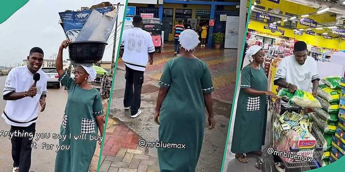 Man surprises fish seller