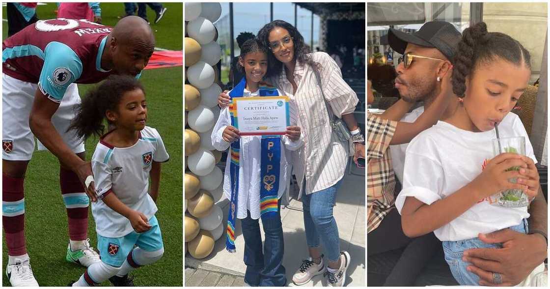 Dede Ayew's first daughter Inaya completes primary school