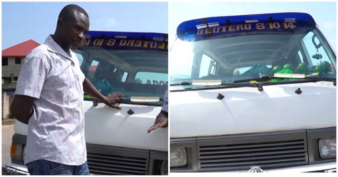 Photo of Ghanaian trotro driver