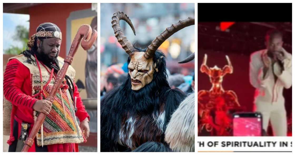 Prophet Ajagurajah "summons" Black Sherif's demon in TikTok video Prophet Ajagurajah "summons" Black Sherif's demon in TikTok video