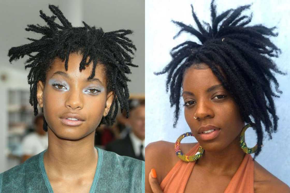 Messy short dreadlocks Messy short dreadlocks